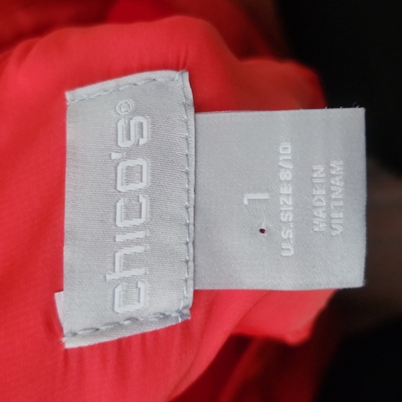 Euc! Chicos orange rivet flowy top - Picture 8 of 9